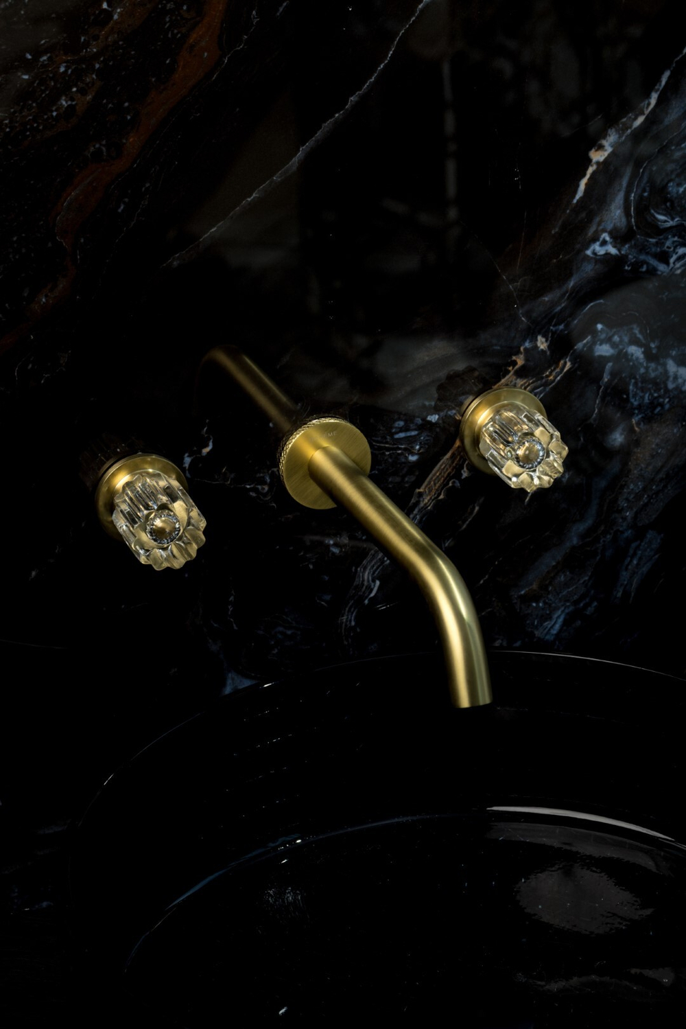 Boheme Смеситель из стены ELEGANTE на 3 отв. MAT GOLD