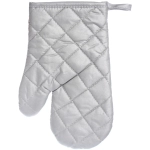 Прихватка в наборе с варежкой «Снежинка» цвет серебряный, 17,5*17,5 см и 27*17 см