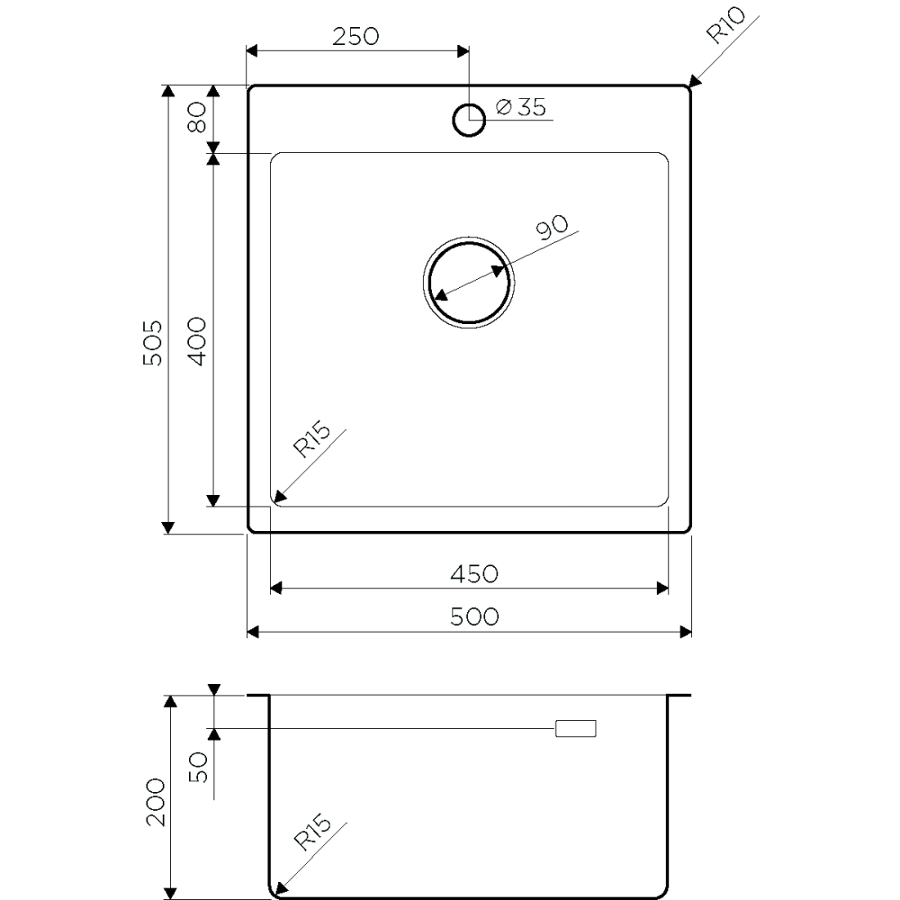 Кухонная мойка Omoikiri Amadare 50-IN