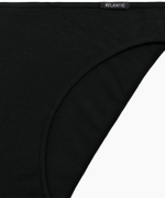 Женские трусы слипы спорт Atlantic, набор 3 шт., хлопок, чёрные, Basic 3BLP-580