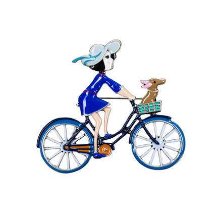 Брошь Shadore Велосипед XZ2294.23 BL/S