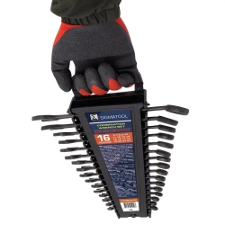 Ключи комбинированные, набор 16пр. (6-19, 22, 24мм) SIGMATOOL Sigmatool-5161MP BLACK