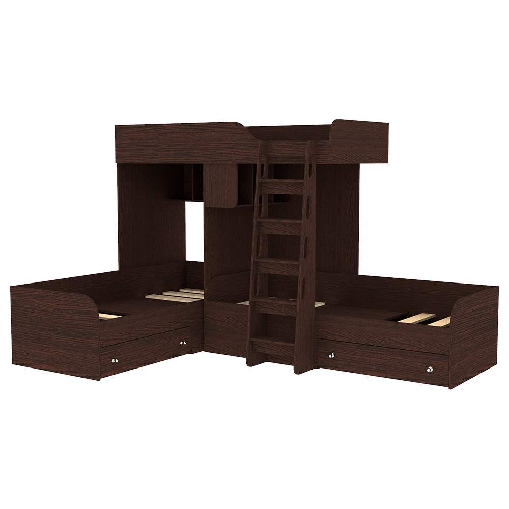 Кровать-чердак КарИВи Трио Венге Венге