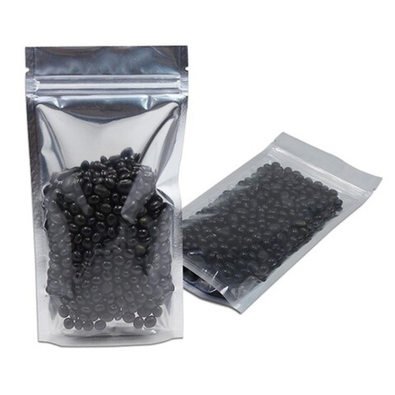 Пакет дой-пак 105х150 мм металлизированный с одной прозрачной стороной и с замком zip-lock