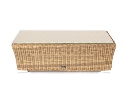 "Капучино" журнальный столик из искусственного ротанга, цвет соломенный