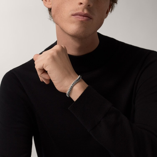 Clash de Cartier bracelet, flexible, medium model in white gold