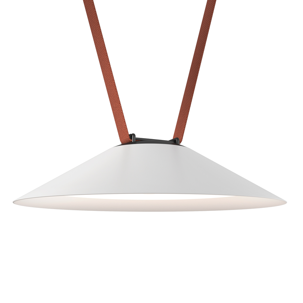 DK5565-WH+BK Cветильник для трека-ремня Belty, серия Flow, со светодиодом, D300*H71мм, 48V DC, 12W, RA90, 120°, 3000K, IP20, белый с черным, алюминий