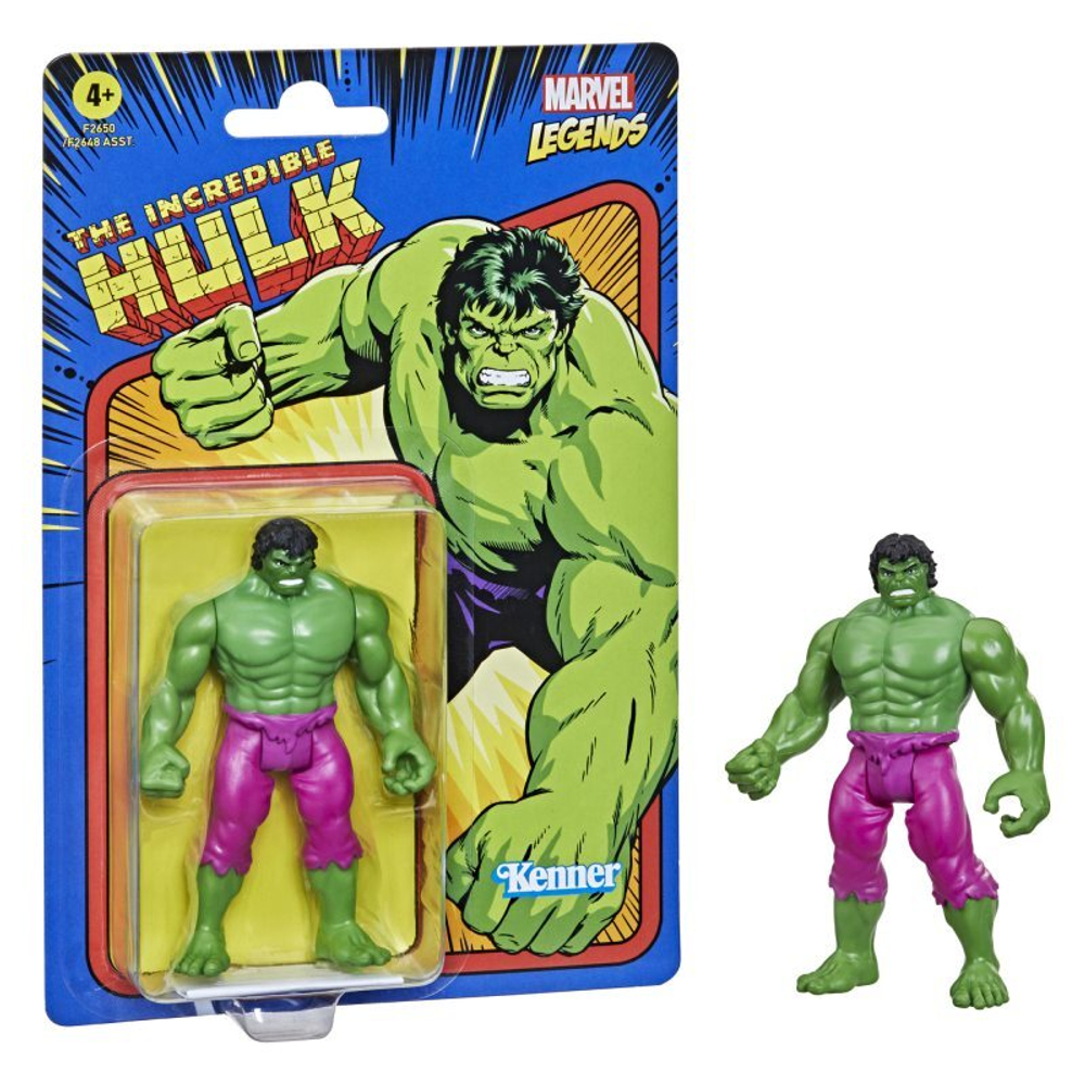 Marvel Legends - Фигурка Халка 10 см в стиле ретро F2650