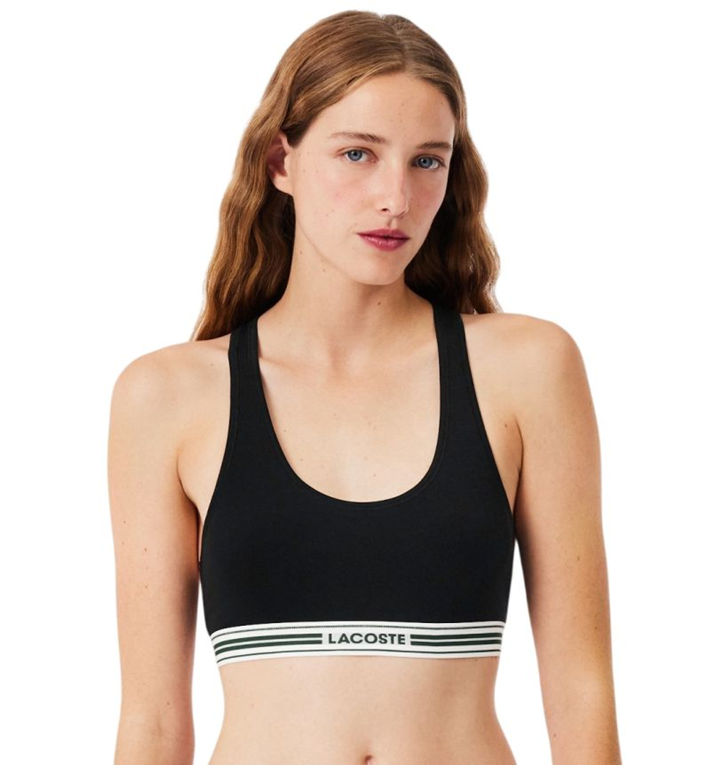 ТОП теннисный Lacoste Heritage Racer Back - black