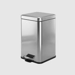 Ведро для мусора с педалью 12 л. нерж. сталь NOFER 09111.12.B глянцевый