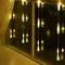 Гирлянда-занавес Капли 2.5*0.65 м., IP20, прозрачная нить, 50 LED, свечение теплое белое, 8 режимов, 220 В., Luazon Lighting (3612412)