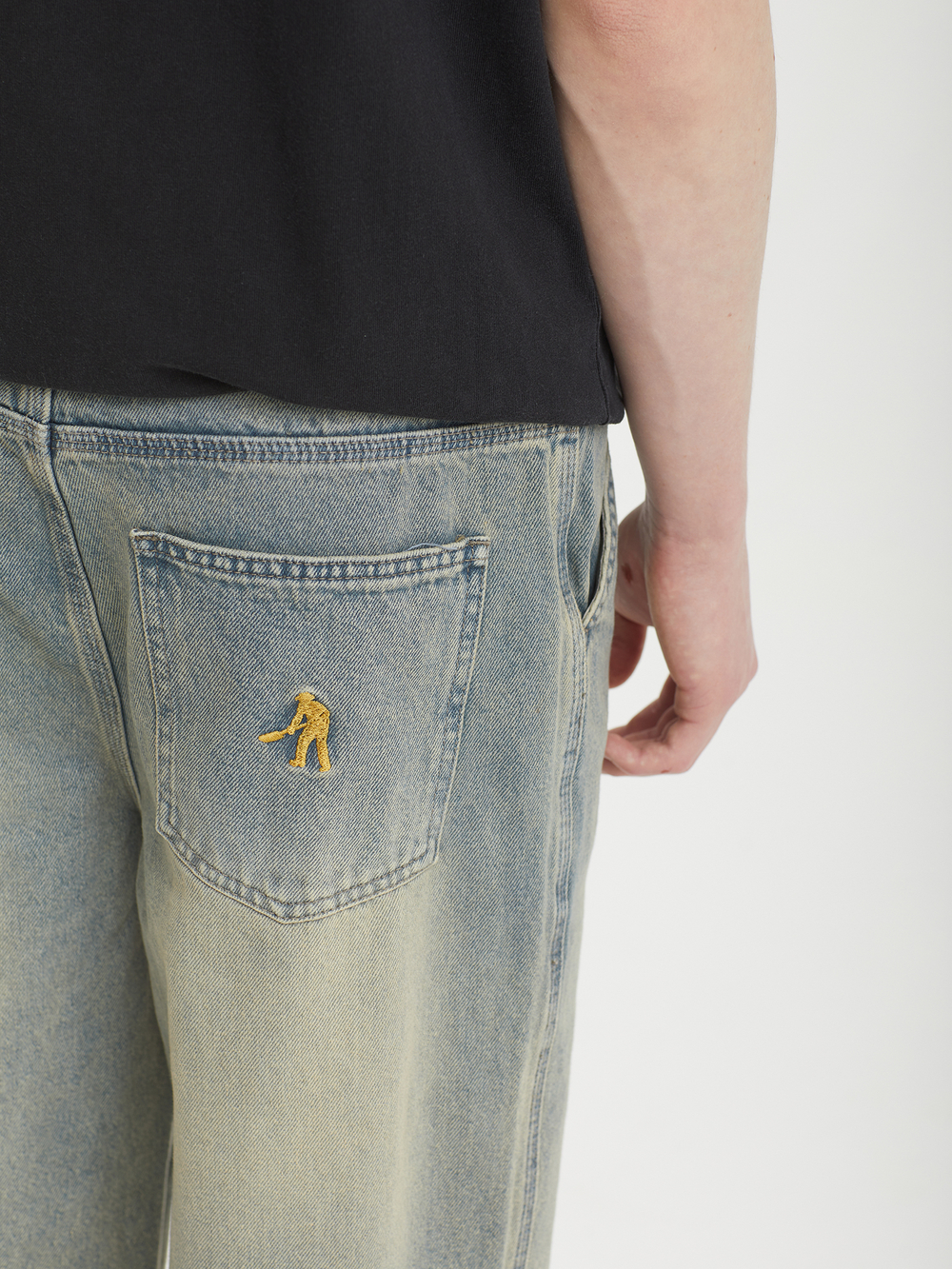 Мужские Джинсы (Straight Fit) Workers Club Straight Leg