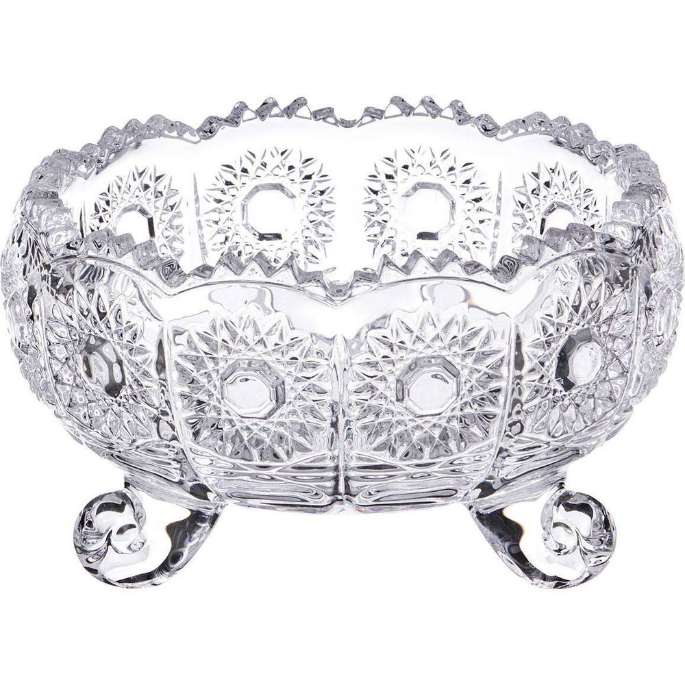 КОНФЕТНИЦА "MUZA CRYSTAL" ДИАМЕТР=11 СМ. ВЫСОТА=7 СМ. (КОР=36ШТ.)