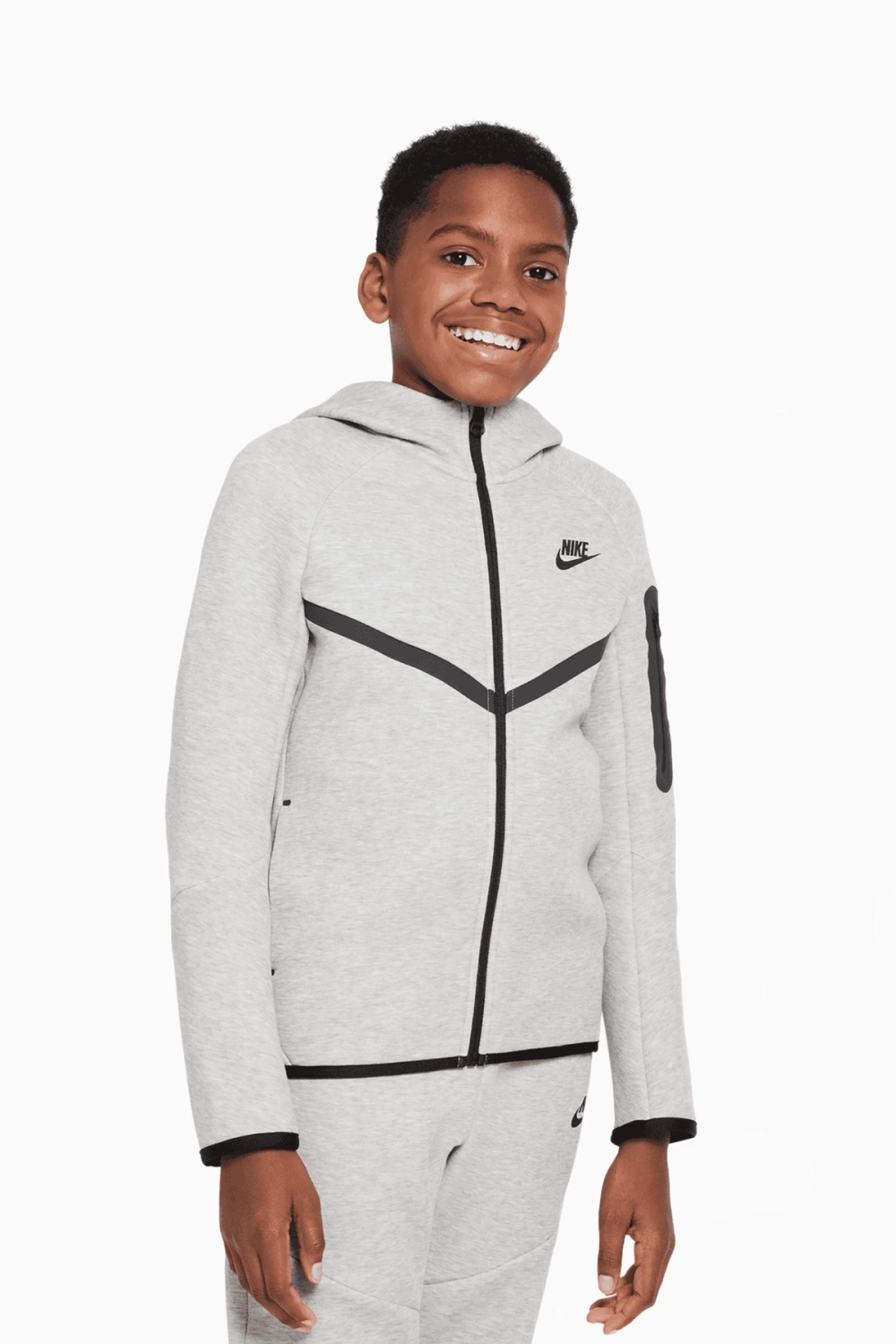 Кофта Nike Sportswear Tech Fleece Junior - серый