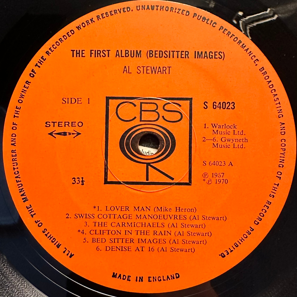 Al Stewart - The First Album (Англия 1970г.)