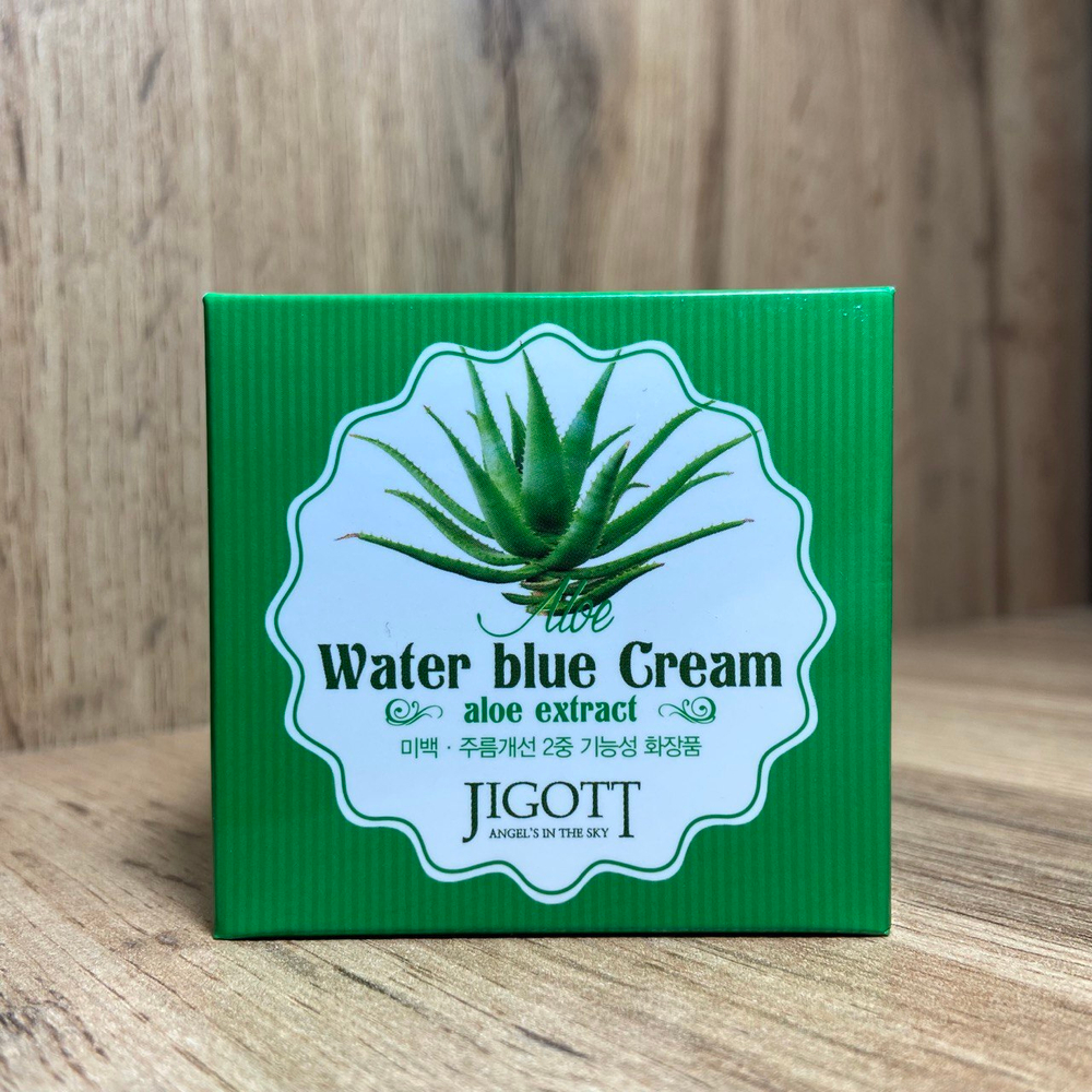 Крем для лица Jigott Water Blue Cream Aloe Extract с экстрактом Алоэ 70 мл