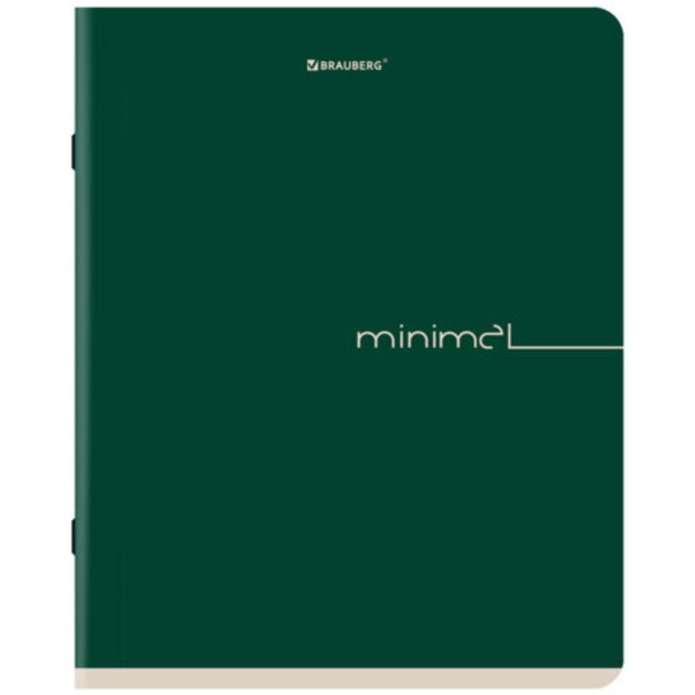 Тетрадь А5, 48 л., BRAUBERG, скоба, клетка, SoftTouch, "Минимал_Цвет", (микс в спайке), 405329