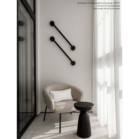 Лаунж-кресло paal, букле, серое