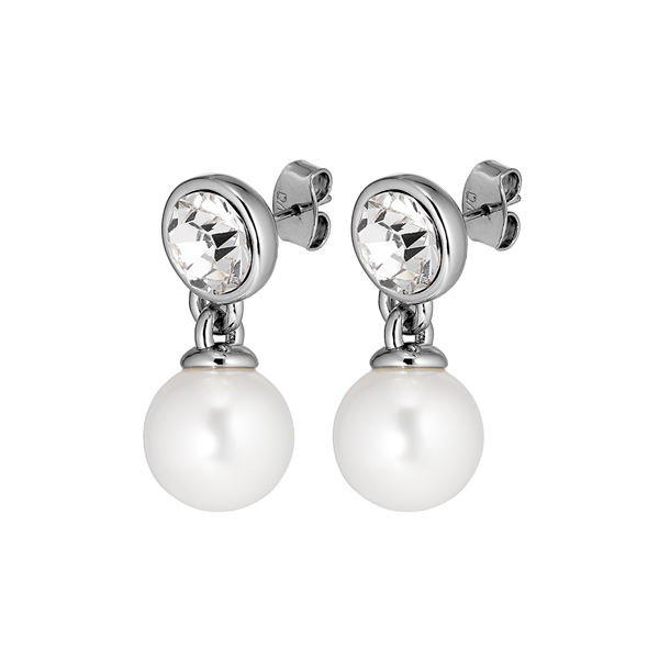Серьги Dyrberg Kern NETTE SS CRYSTAL/WHITE PEARL 440025