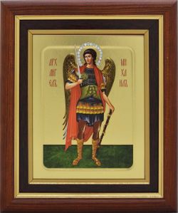 Икона архангела Михаила, писанная в монастыре.