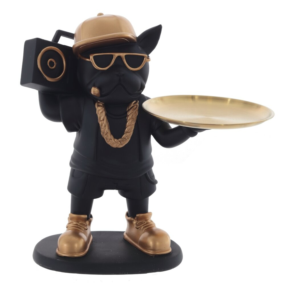 Фигурка декоративная с подносом Собака