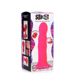 Розовый гибкий фаллоимитатор Squeeze-It Wavy Dildo - 18,3 см.