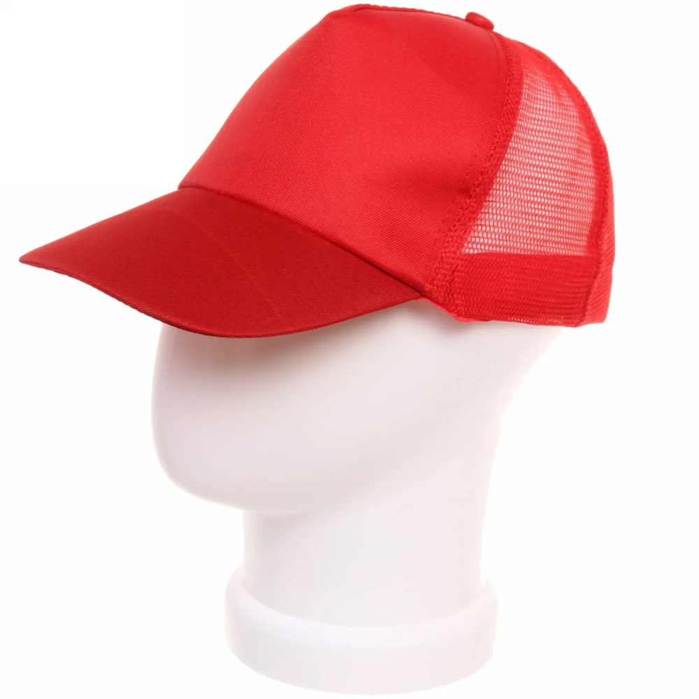 Бейсболка с сеткой «Summer collection», цвет красный, р58