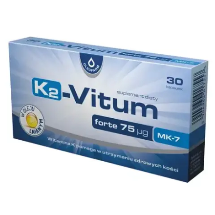 К2-Витум форте 75 мкг МК-7 - 30 капсул