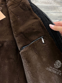 Куртка с мехом Loro Piana со вставками кожи крокодила