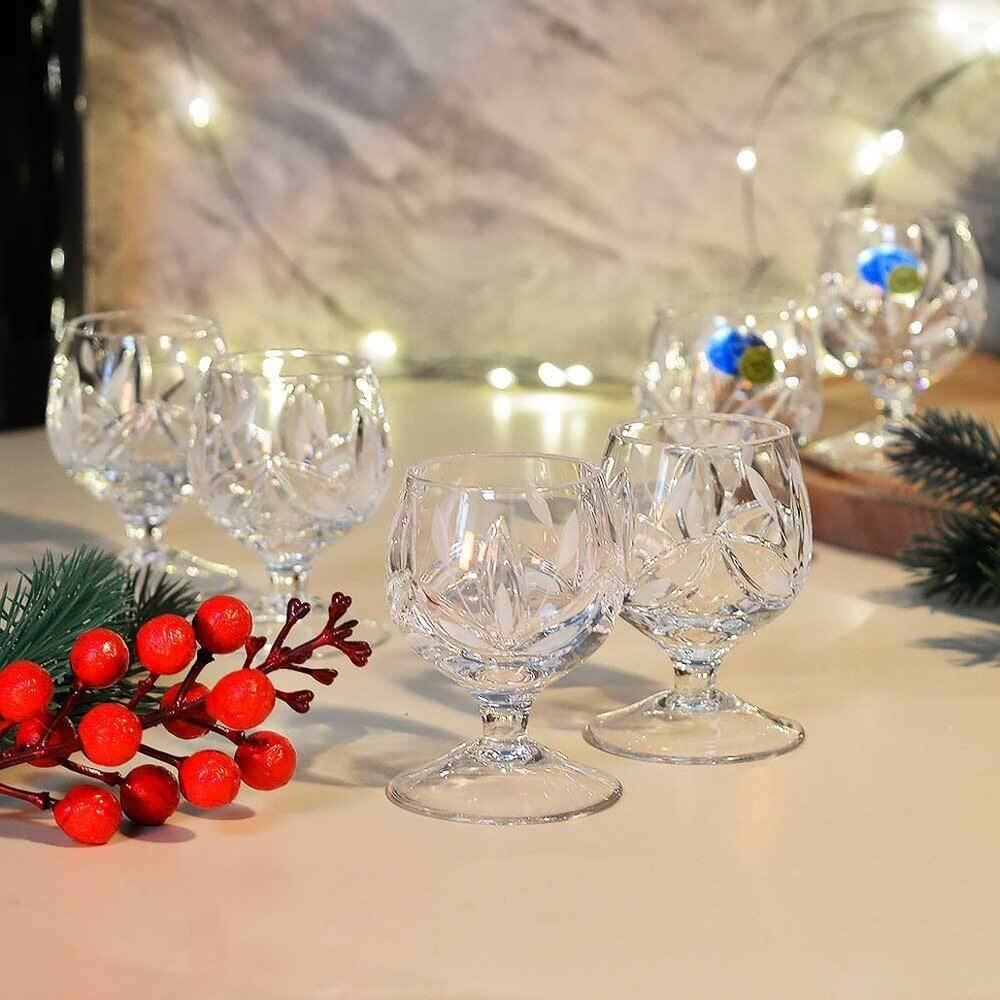 Набор рюмок 35г камыши хрусталь