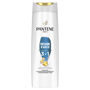 ШАМПУНЬ PANTENE 3В1 ПИТАНИЕ И БЛЕСК 360МЛ