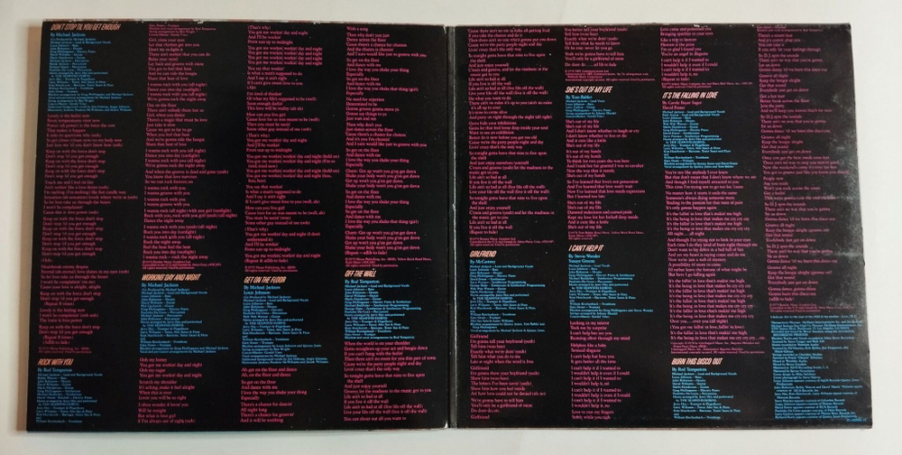 Винтажная виниловая пластинка LP Michael Jackson Off The Wall (Germany 1986)