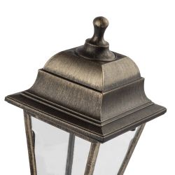 Садово-парковый светильник ЭРА НБУ 04-60-001 бронза 4 гранный настенный IP44 Е27 max60Вт
