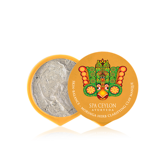 Очищающая маска из глины с морингой "СЧАСТЛИВАЯ КОЖА" (15гр)