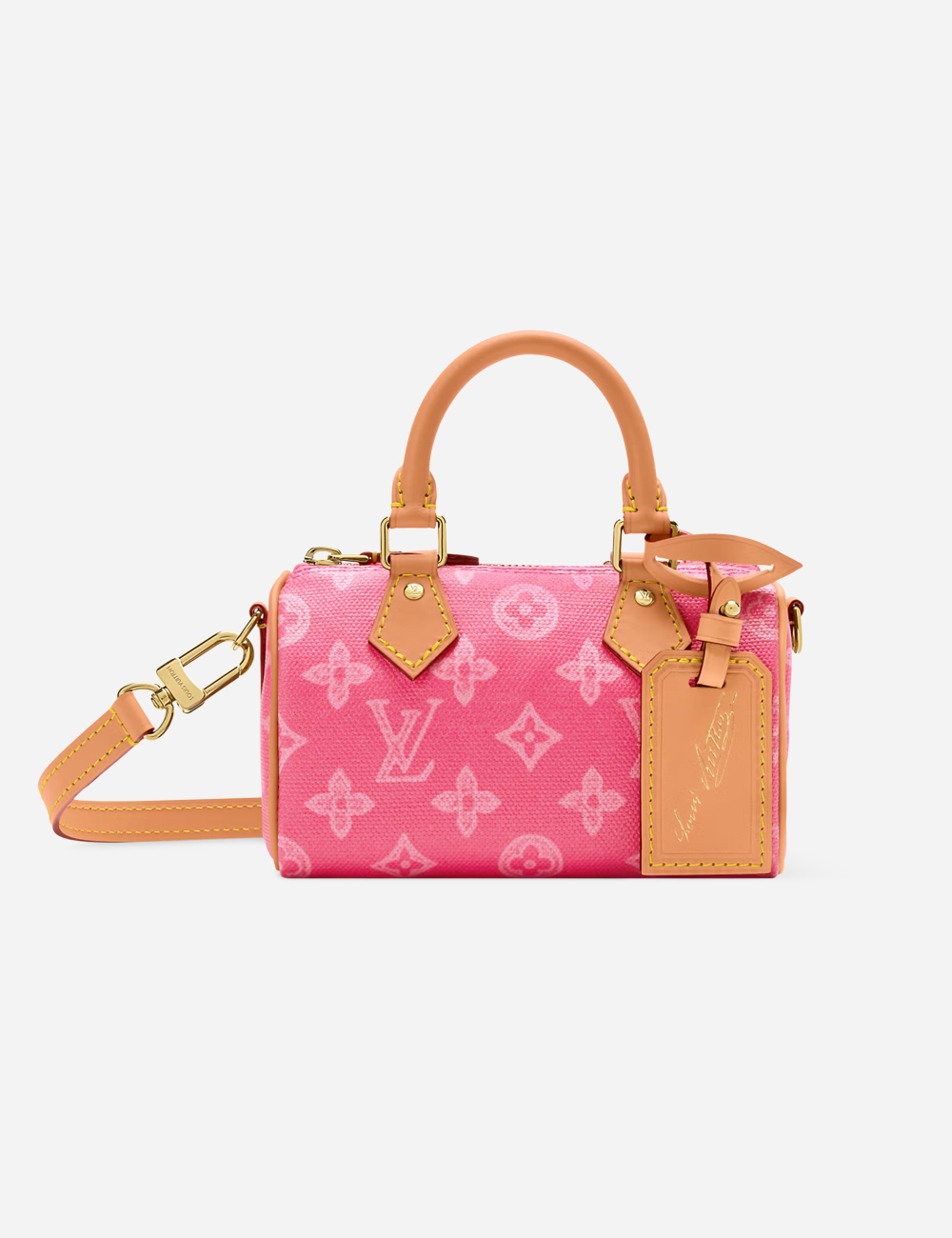 Сумка Louis Vuitton Nano Speedy "Monogram Origine Rose Ruban"