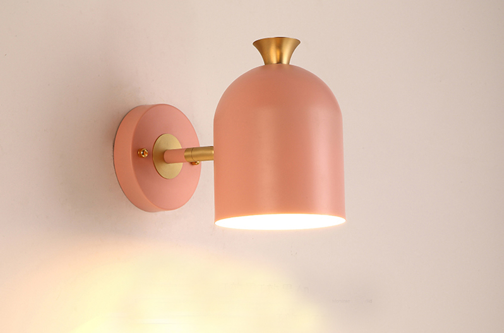 Wall design lamp Hood  (Pink)