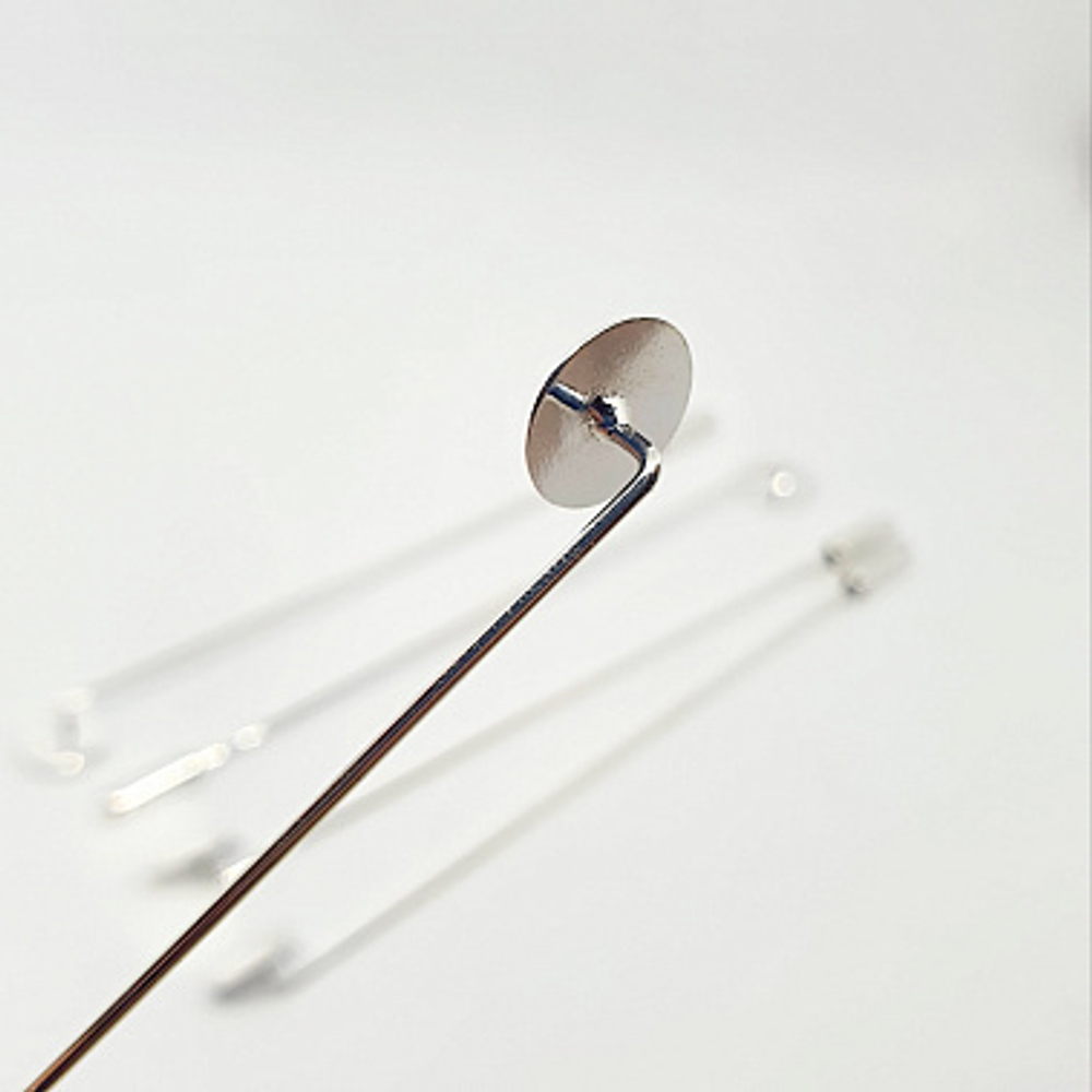 Основа - игла с Кругом (1см * 10см, серебро)