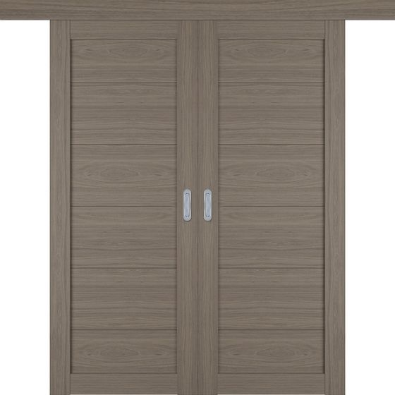 Купить Раздвижная двустворчатая дверь купе Atum Pro 32 Brun Oak глухая