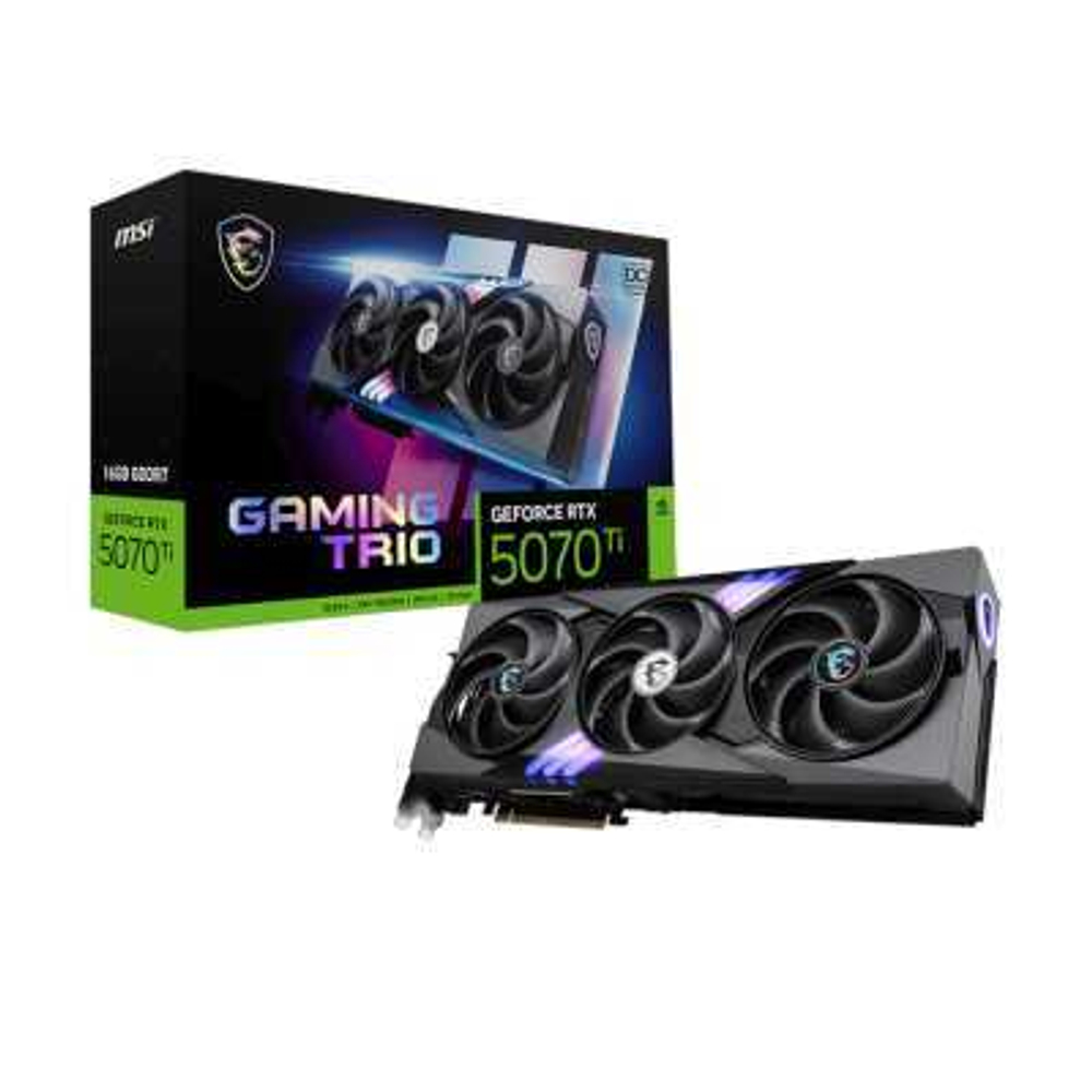 Видеокарта MSI nVidia GeForce RTX 5070 Ti 16G Gaming Trio OC