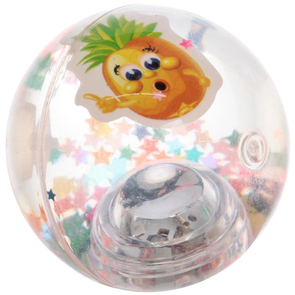 Мяч 6,5 см «Фрукты» (попрыгун с водой и подсветкой) СТИКЕР НА ВЛОЖЕНИЕ