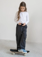 Штаны для девочки серые на осень