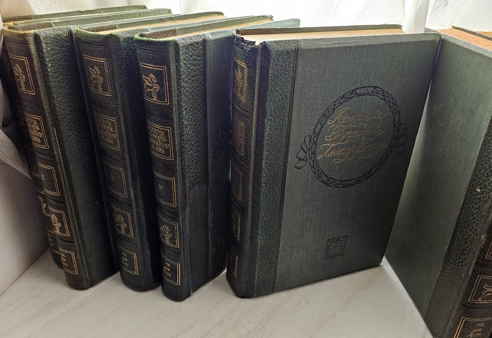 "История русской литературы XIX в. (в пяти томах) + Русская литература XX века ( в трех томах)". 1914г.