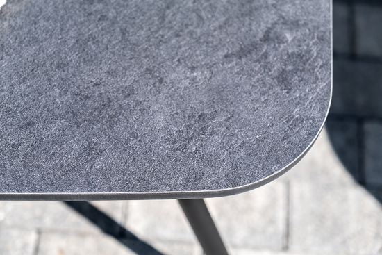 "Верона" лаунж-зона 5-местная плетеная из роупа (веревки), каркас алюминиевый темно-серый, роуп темно-серый