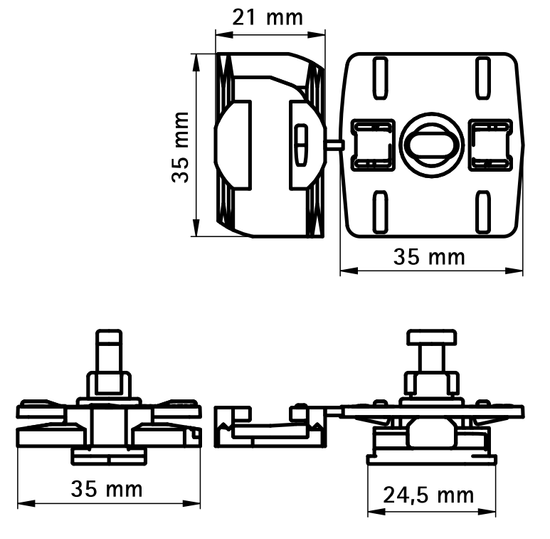 Адаптер к профилю Walraven BIS starQuick для хомутов универсальный (арт. 0854332)