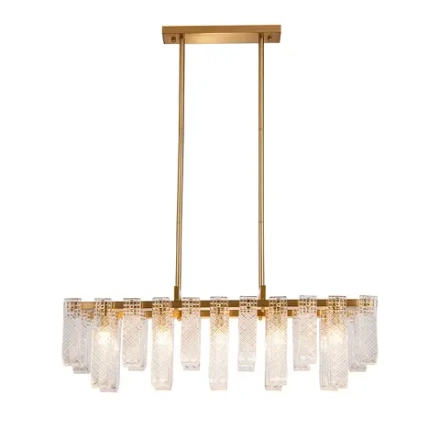 Люстра на штанге Indigo BRINA 12027/10PL Brass V000367