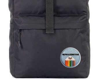 Нашивка термоаппликация на одежду и на рюкзак. We are all going to