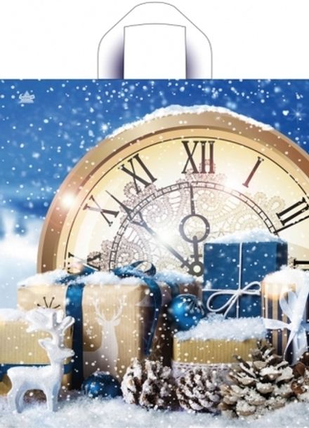 Пакеты с петлевой ручкой "Снежный" 42х38см 37мкм ПНД (50/300шт)