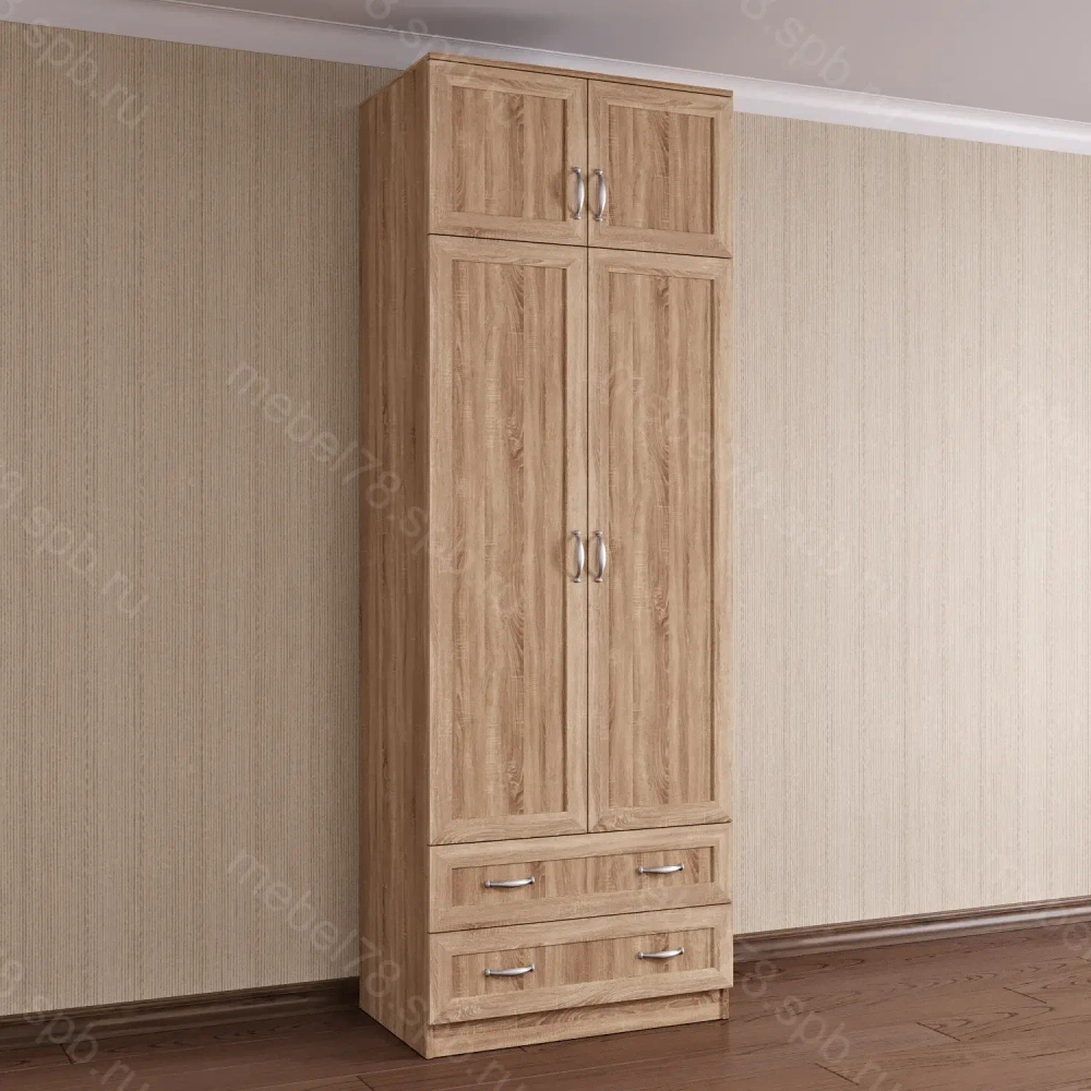 Шкаф распашной с антресолью 2/4