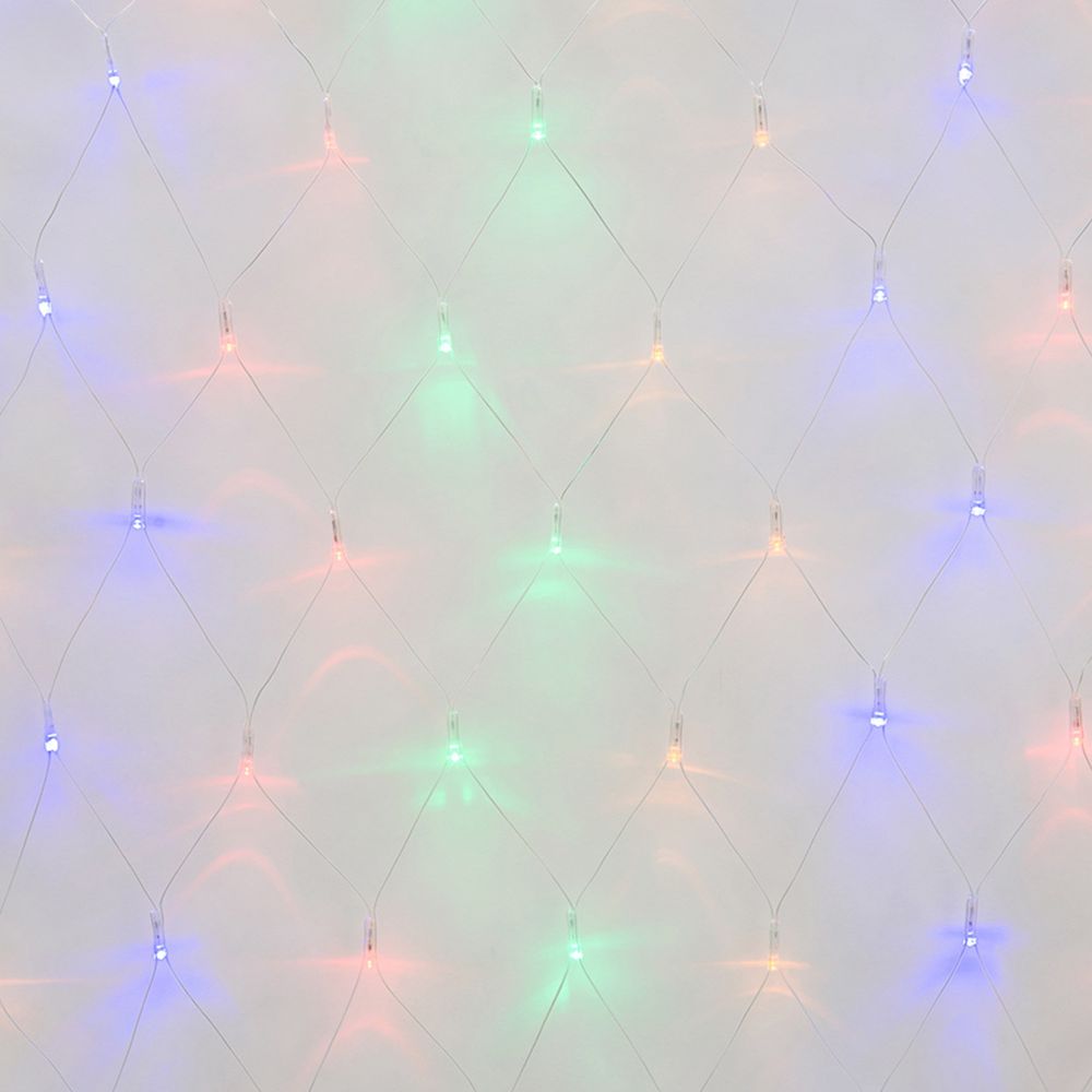 ULD-N2520-240-DTA MULTI IP20 Сетка светодиодная с контроллером. 240 светодиодов. 2.5х2 м. разноцветная. IP20. провод прозрачный