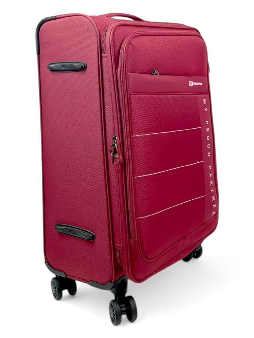 Средний чемодан Mironpan 50129, Бордовый, M